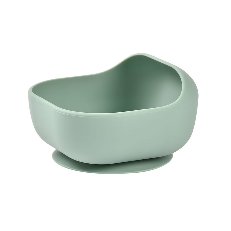 Beaba Silicone Suction Bowl - Sage Green