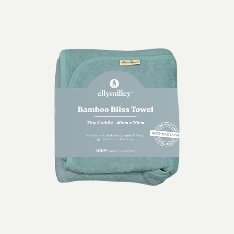 Elly Milley Bamboo Bliss Towel Tiny Cuddle - Mint