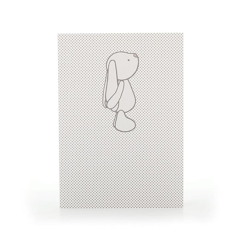 JellyCat Bashful Bunny Beige Spots A6 Note Book