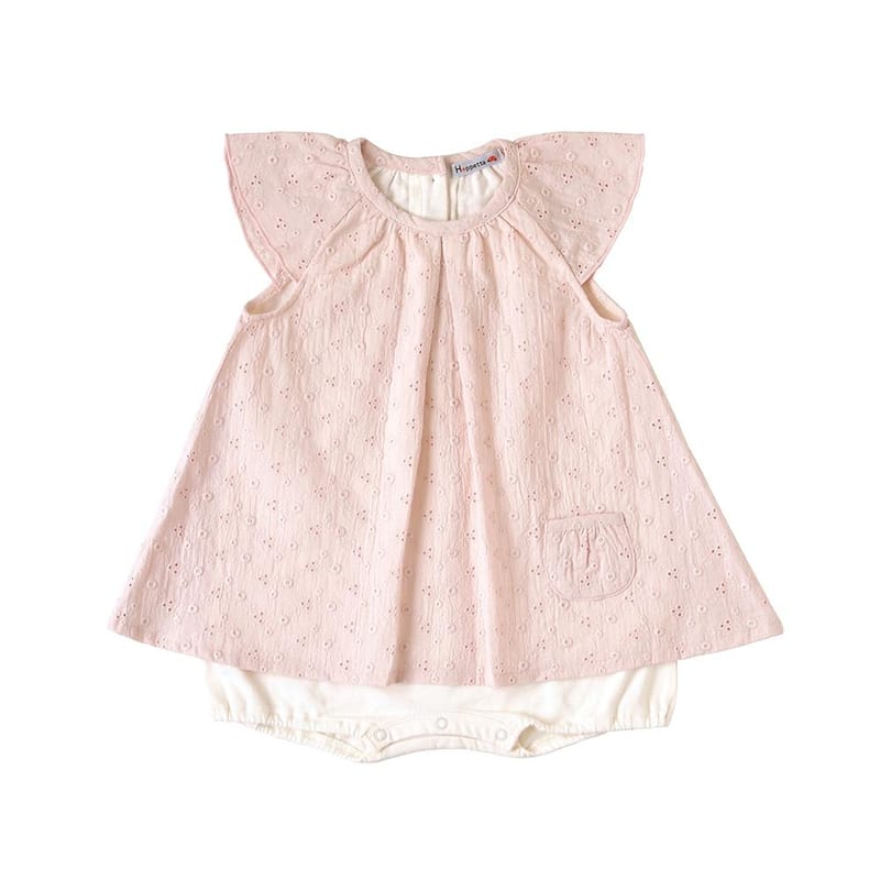 Hoppetta Layered Dress - Pink Saxophone 80 cm
