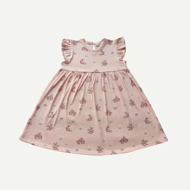 Elly Milley TENCEL™ Organic Cotton / Rosée Dress - Spring Bunny
