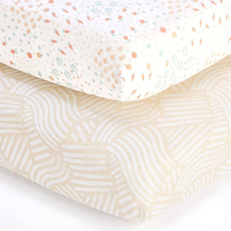 Tutti Bambini Cot Bed Fitted Sheet 2Pk - Assorted Prints