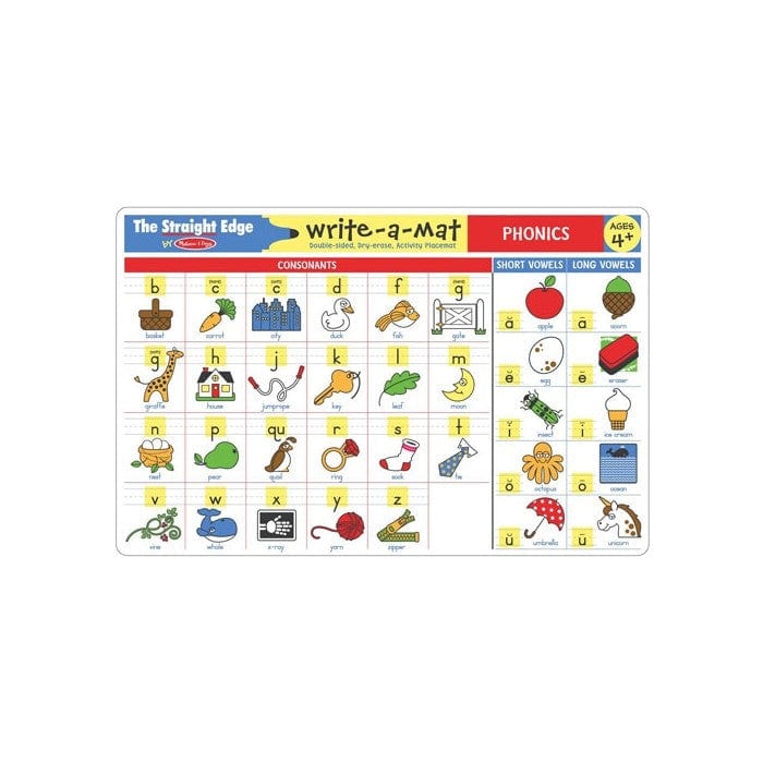 Melissa & Doug Phonics Write-a-Mat