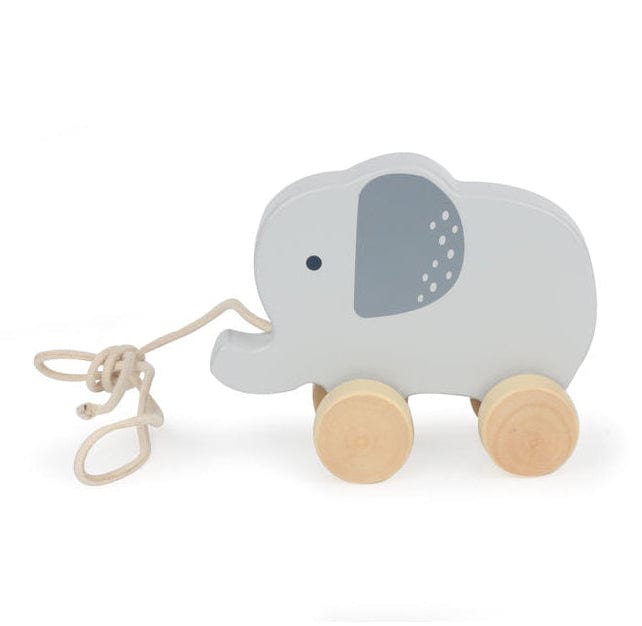 Bubble Wooden Elephant Pull Along Toy