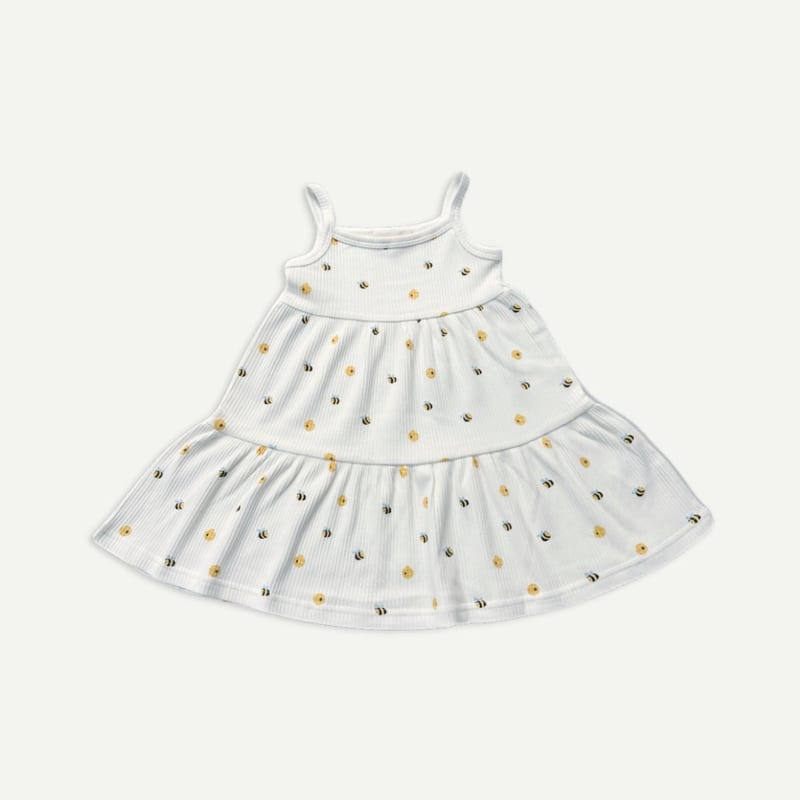 Elly Milley TENCEL™ Organic Cotton / Pétale Dress - Honey Bee