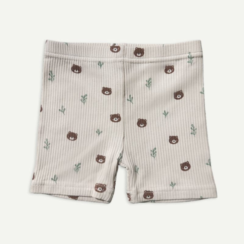 Elly Milley TENCEL™ Organic Cotton / Forêt Shorts - Woodland Bear