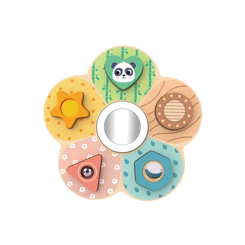 Lucky Baby Hi Pando HP137 Montessori Educative Wooden Sensory Shape Board