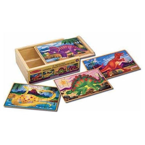 Melissa & Doug Dinosaur Jigsaw Puzzles in a Box