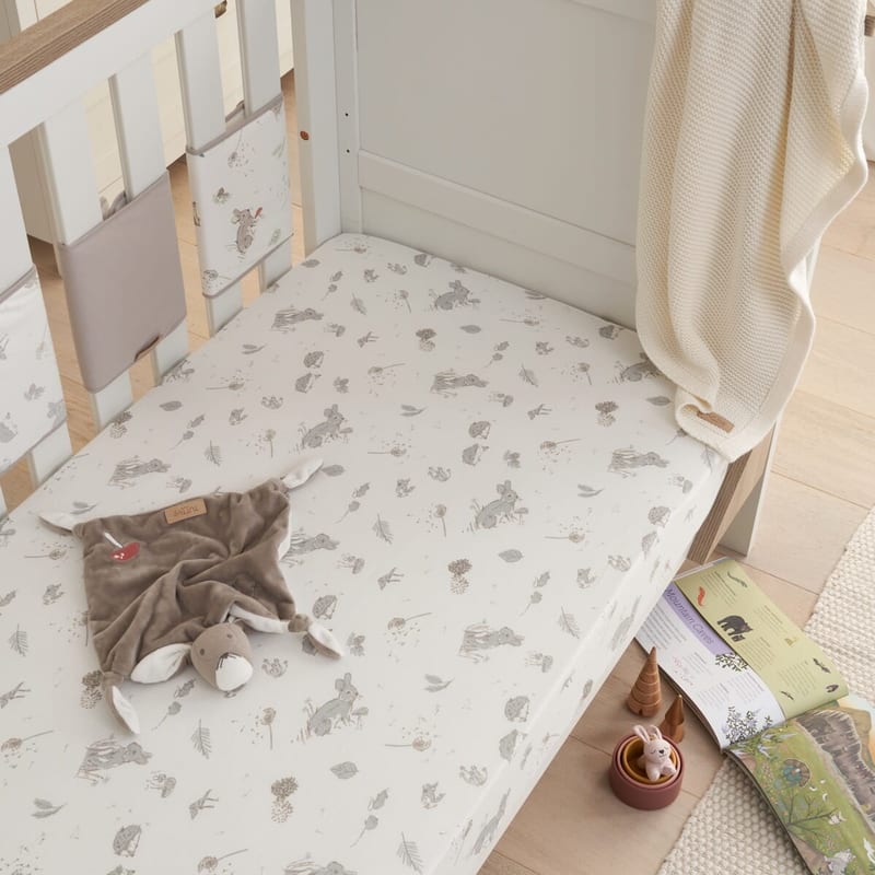 Tutti Bambini Cot Bed Fitted Sheet 2Pk - Assorted Prints