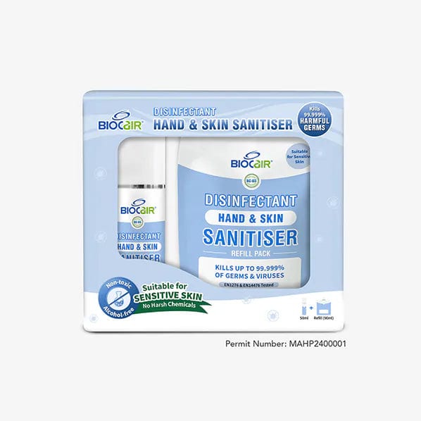 BioCair Disinfectant Hand & Skin Sanitiser Set