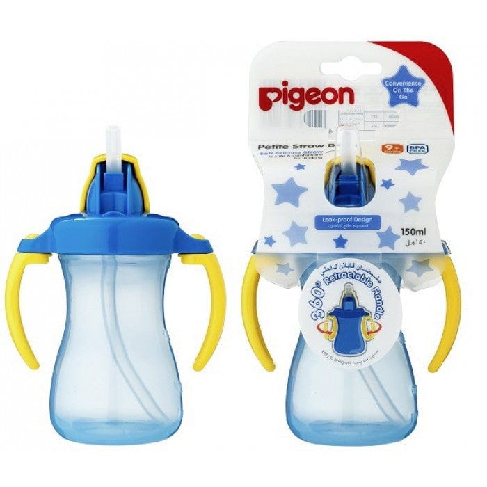 Pigeon Petite Straw Bottle 150ml 9m+ (Blue)