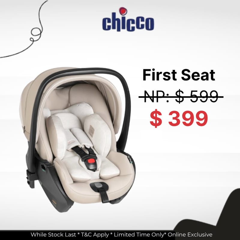 Chicco First-Seat Recline i-Size Carrier Black Satin