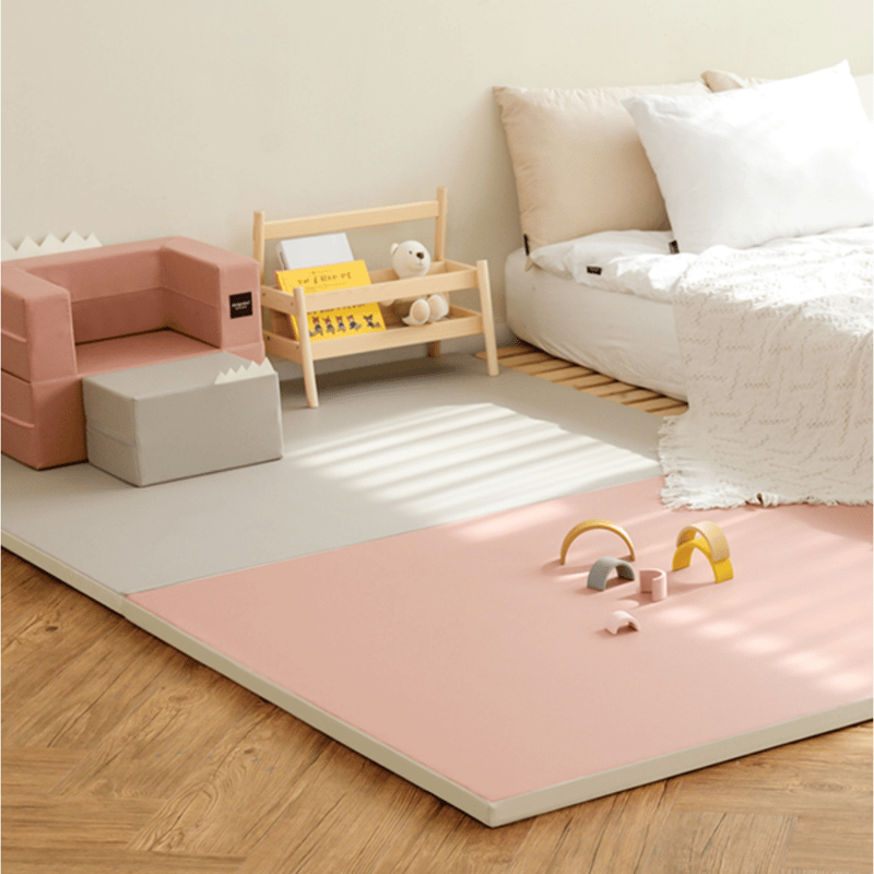 Designskin Candy Plus Playroom Folder Mat - Rose Beige + Ash Grey