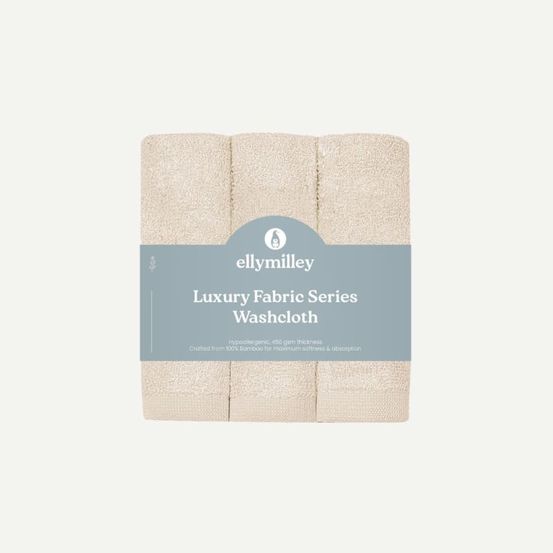 Elly Milley Luxury Fabric Series Wash Cloth - Oat