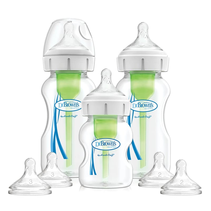 Dr. Brown's Options+ Wide Neck Baby Bottle Starter Kit