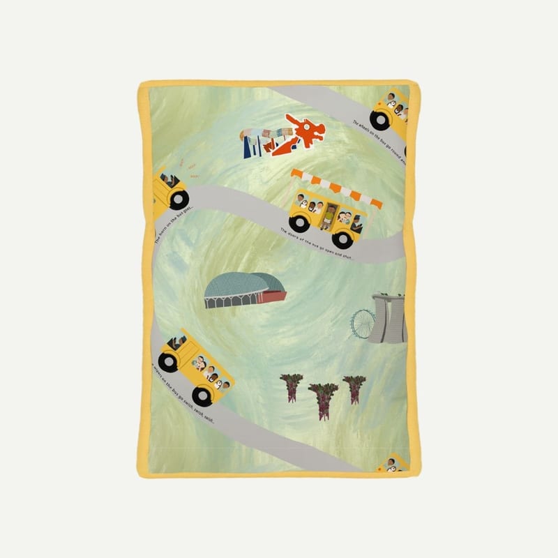 Elly Milley (PILLOW & CASE) Signature Air Bamboo™ BFF Head Pillow - Wheels on the Bus