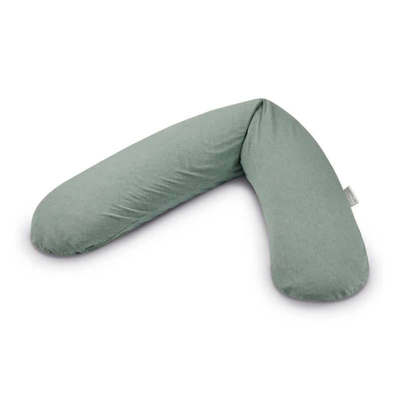 Theraline The Original Maternity and Nursing Pillow - Melange Green Grey Bamboo