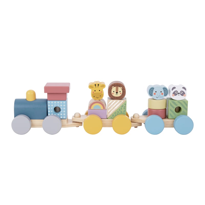 Lucky Baby Tookytoy TJ002 Montessori Educative Learning Stacking Train