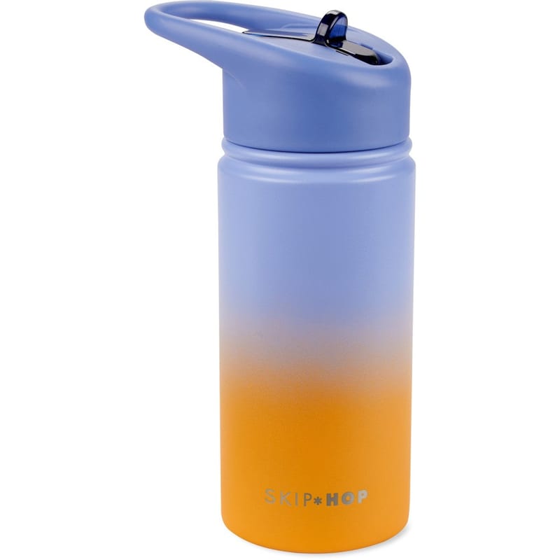 Skip Hop Wander Stainless Steel Water Bottle - Ombre Blue