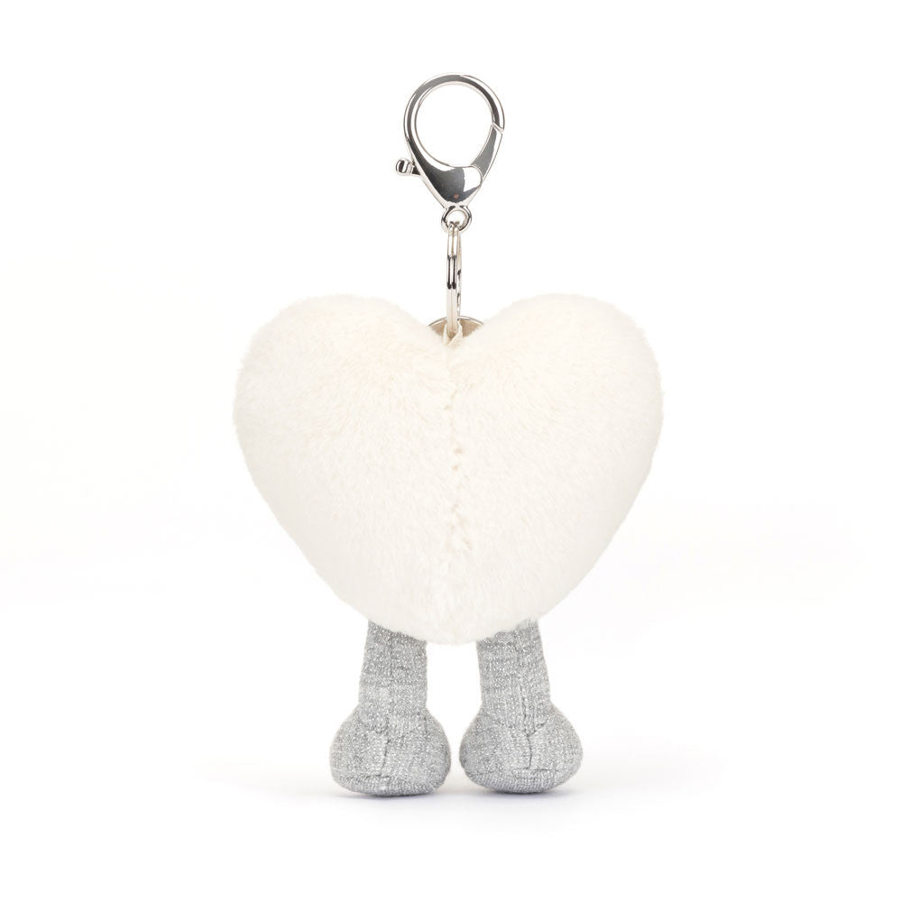 Jellycat Amuseable Cream Heart Bag Charm (A4CRHBC)