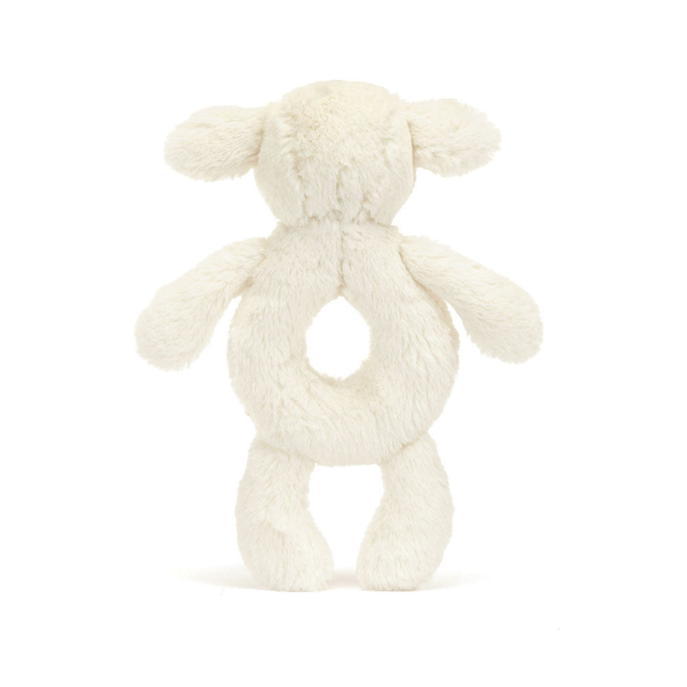 Jellycat Bashful Lamb Ring Rattle (BRR4LAM)