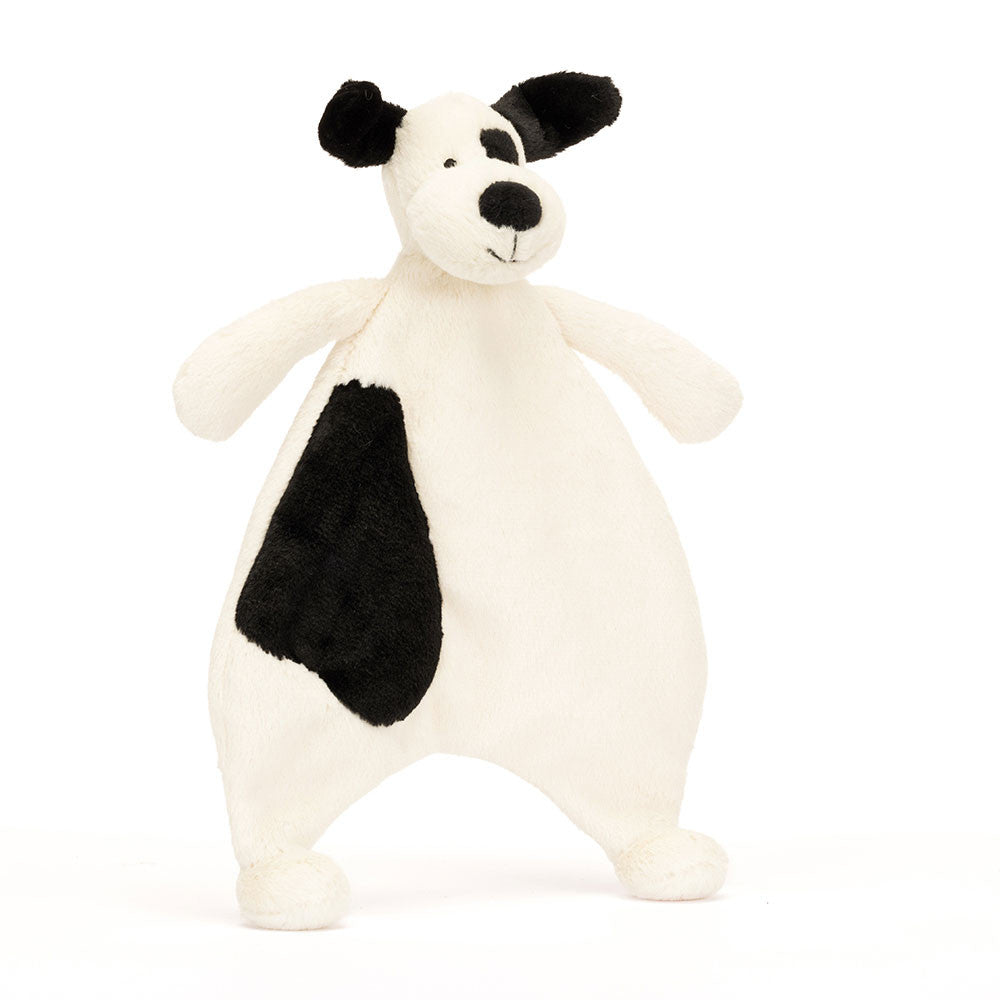 Jellycat Bashful Black & Cream Puppy Comforter (CMF4BCP)