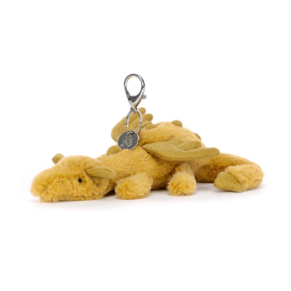 Jellycat Golden Dragon Bag Charm (GLD4BC)