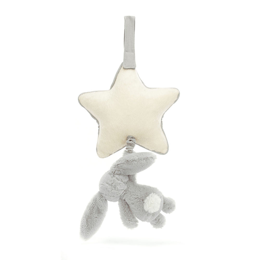 Jellycat Bashful Silver Bunny Musical Pull (MP4BSL)