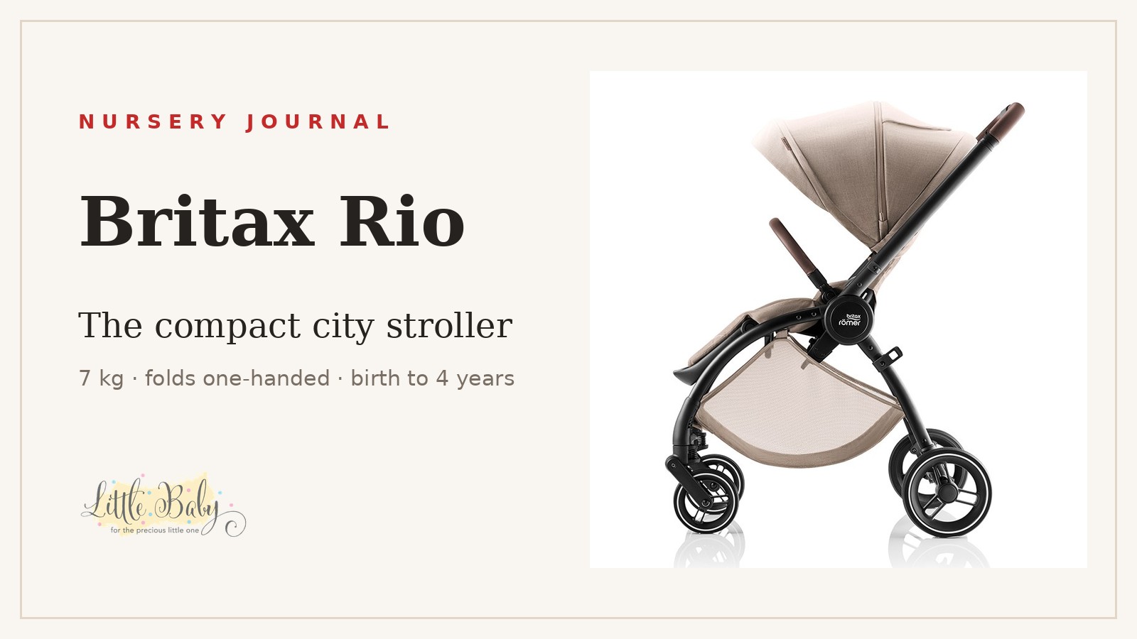 Britax Rio: The Compact City Stroller (Birth to 4 Years)