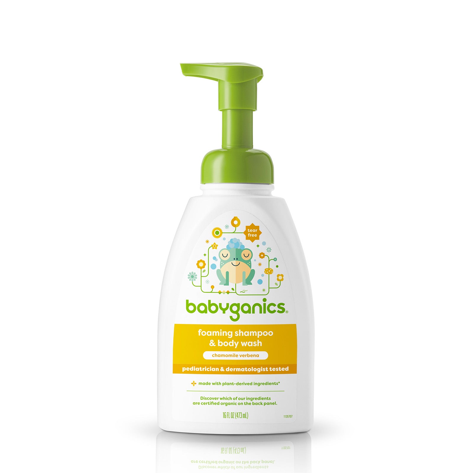 Babyganics Shampoo + Body Wash, 473ml, Chamomile Verbena