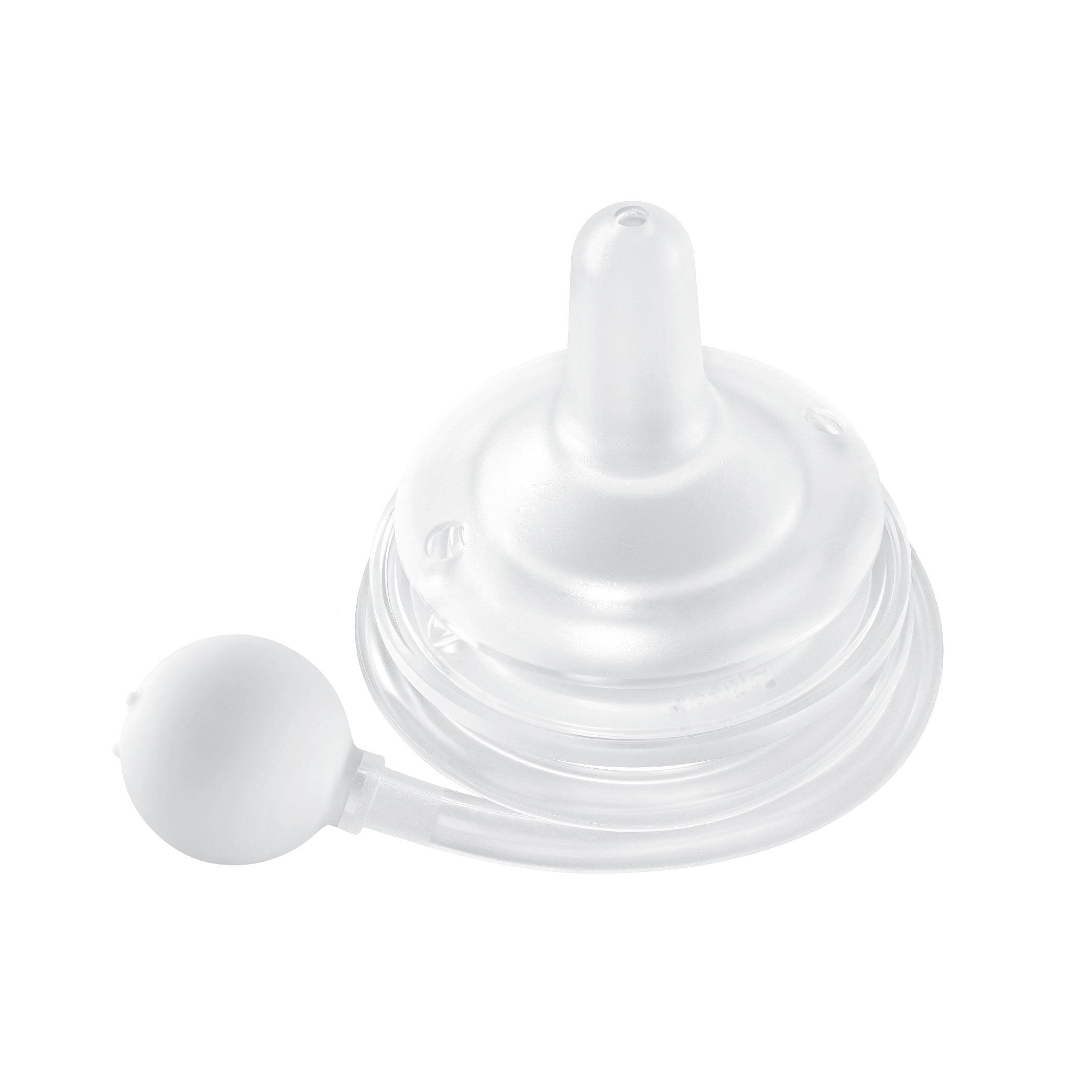 Pigeon SofTouch Training Straw Set 6M+ Silicone Gravity Ball