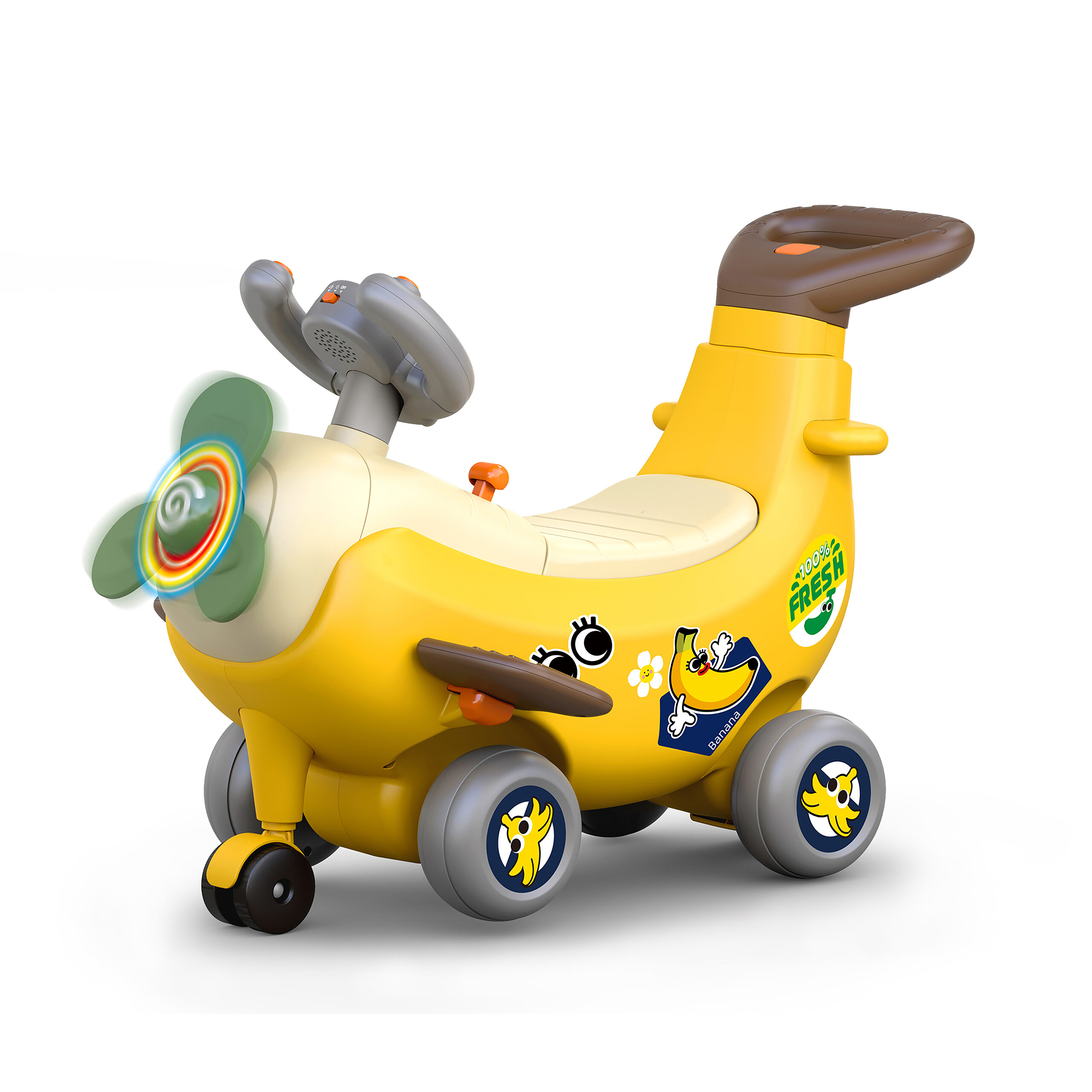 Lucky Baby 516133 4 In 1 Ride On Banana Plane