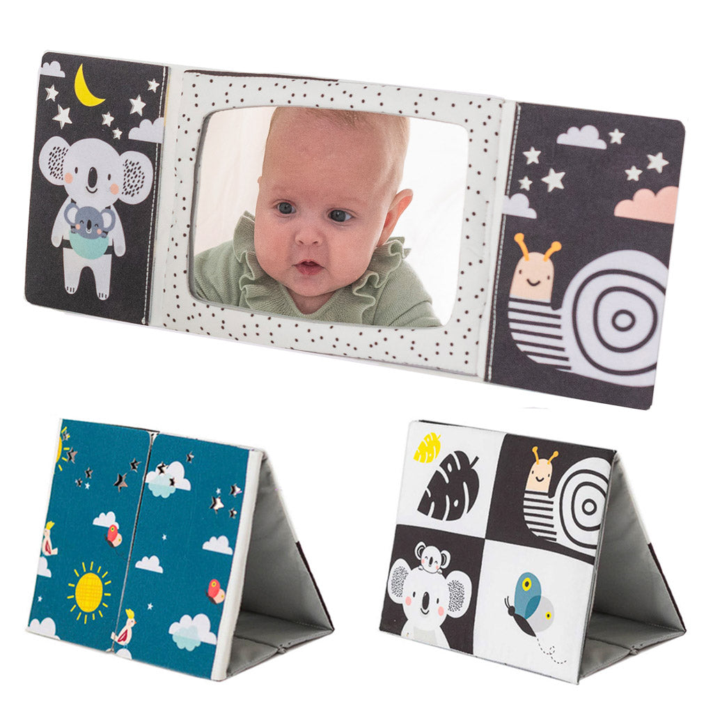 Taf Toys Tummy-Time Mirror Book | 0 months+
