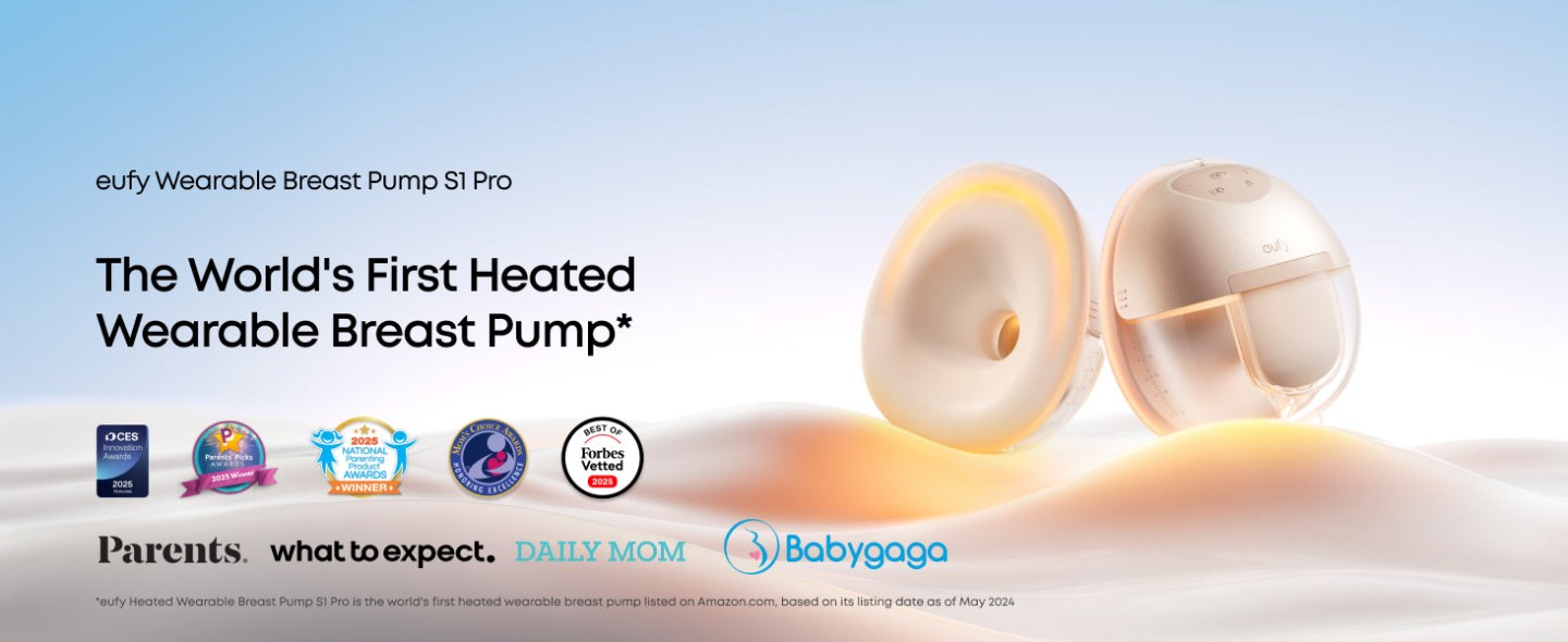 Eufy Wearable Breast Pump S1 Pro — Industry-Leading Charging Case for Pumping Anywhere