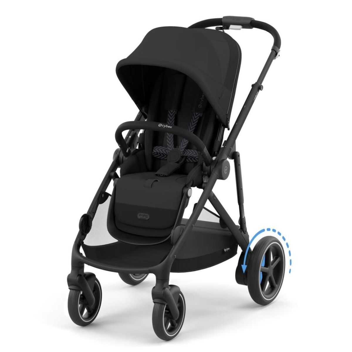 Cybex E-Gazelle S BLK SP Stroller - Moon Black
