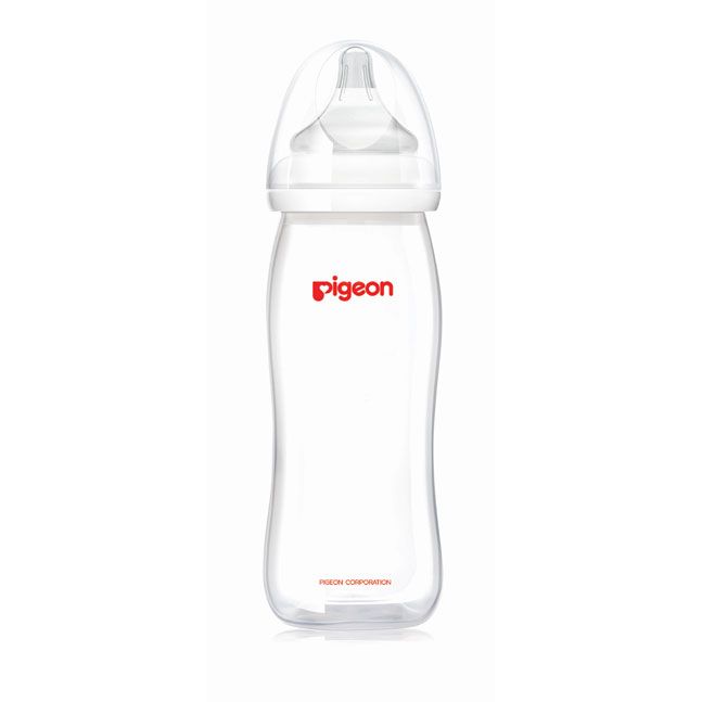Pigeon Wide-Neck Softouch Peristaltic Plus Nursering Bottle - 330ml