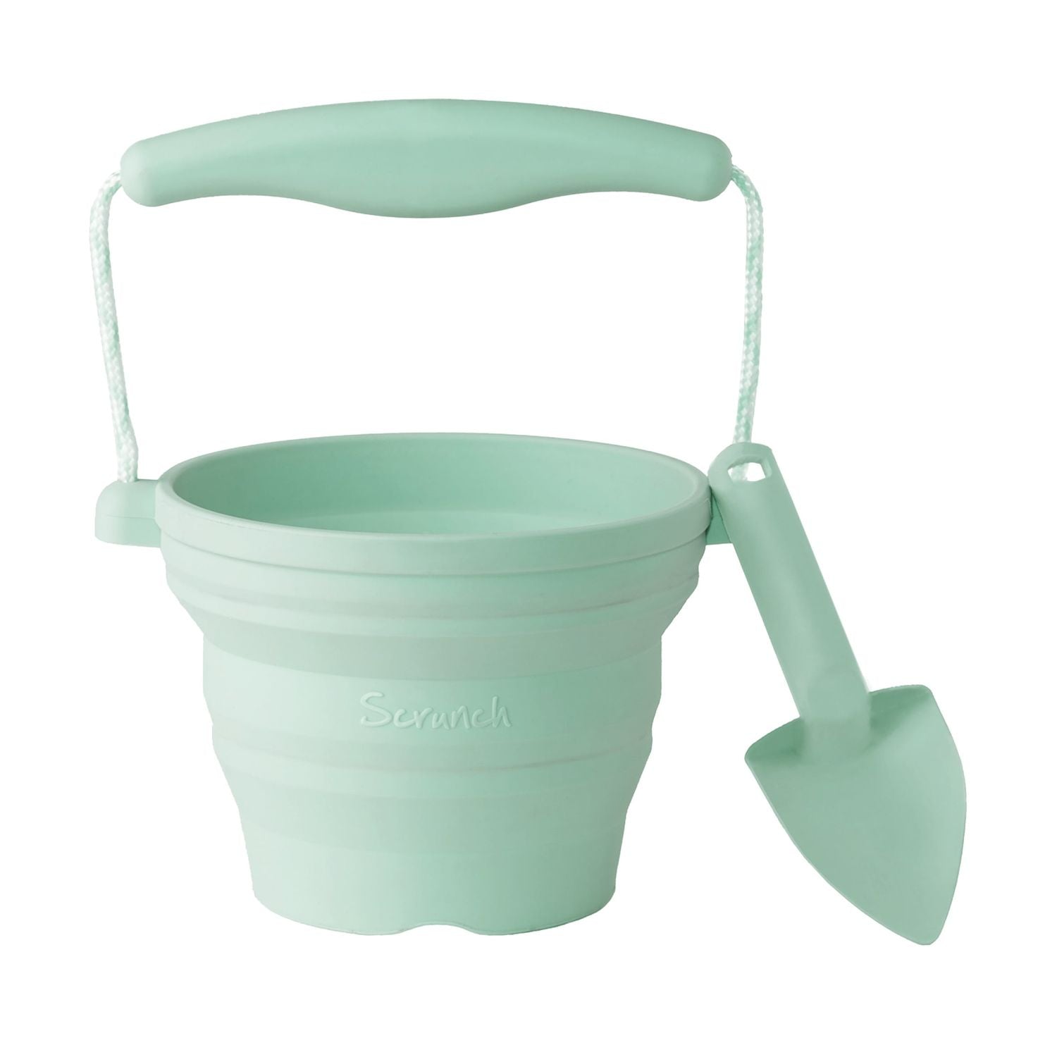 Scrunch Seedling Pot with Trowel - Spearmint