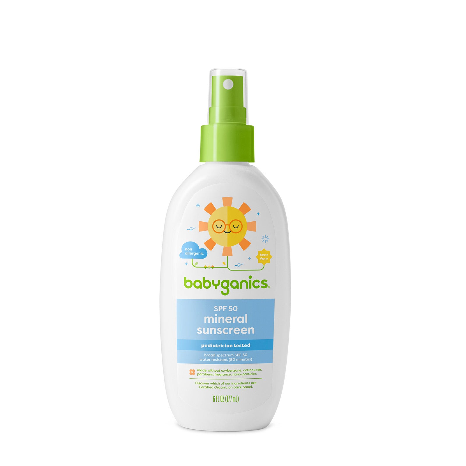 Babyganics SPF 50+ Sunscreen Spray, 177ml