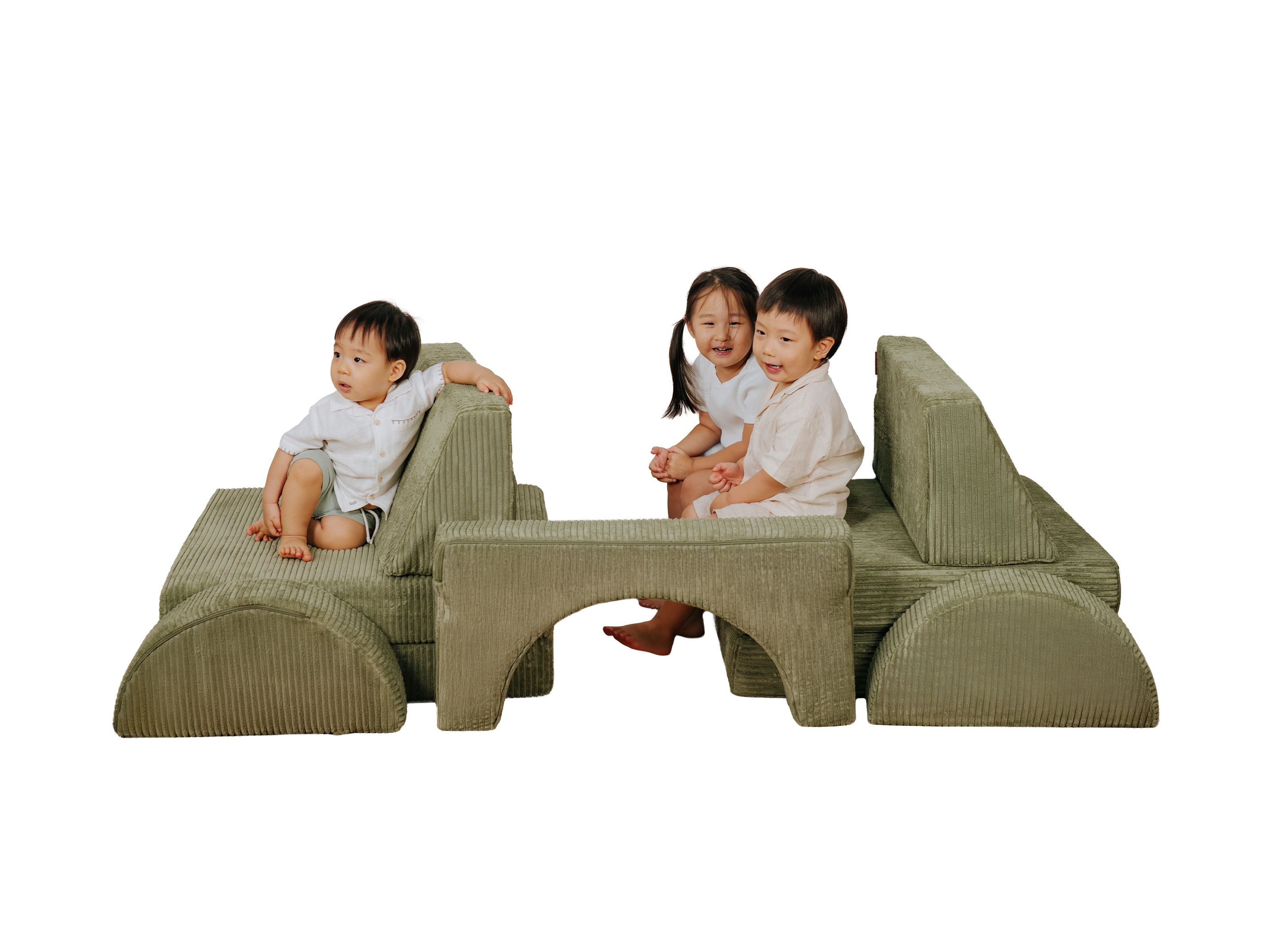 Lollibly Wonderstack Play Sofa (Fern Corduroy)