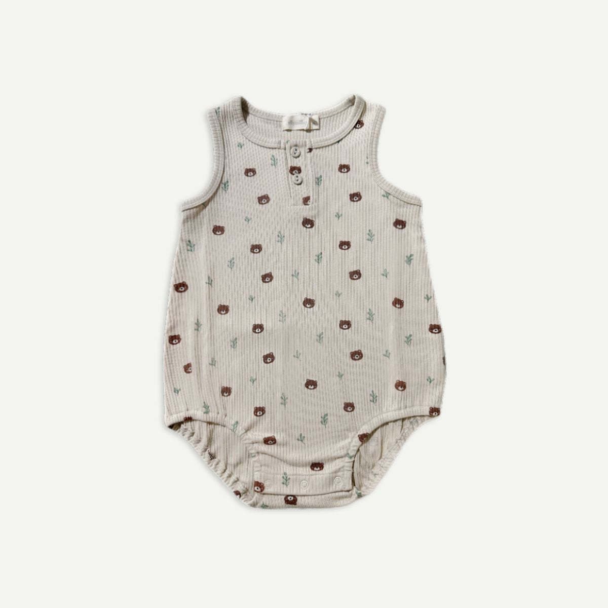 Elly Milley TENCEL™ Organic Cotton / Vent Romper Woodland Bear