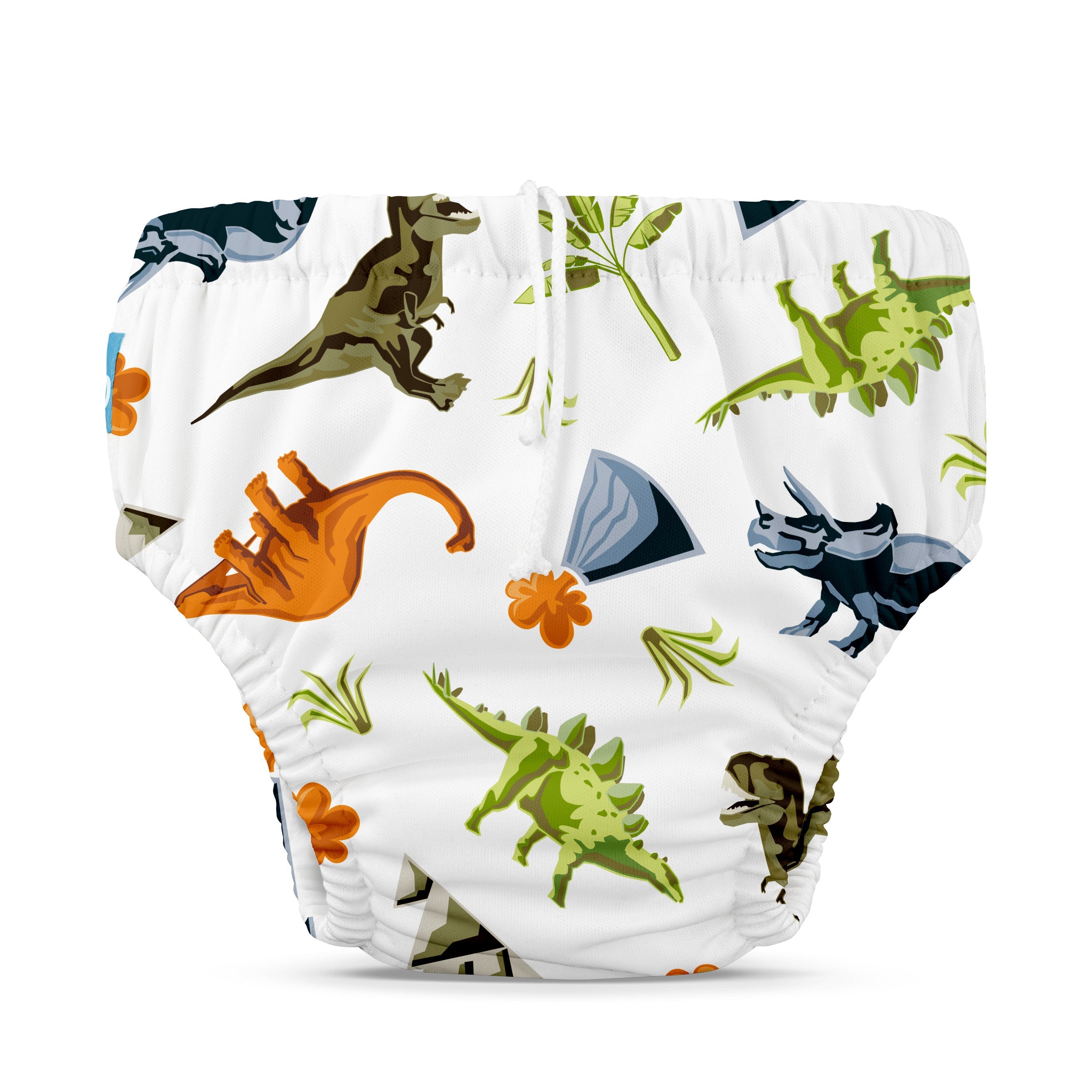 Reusable Swim Diaper Drawstring - Dinosaurs