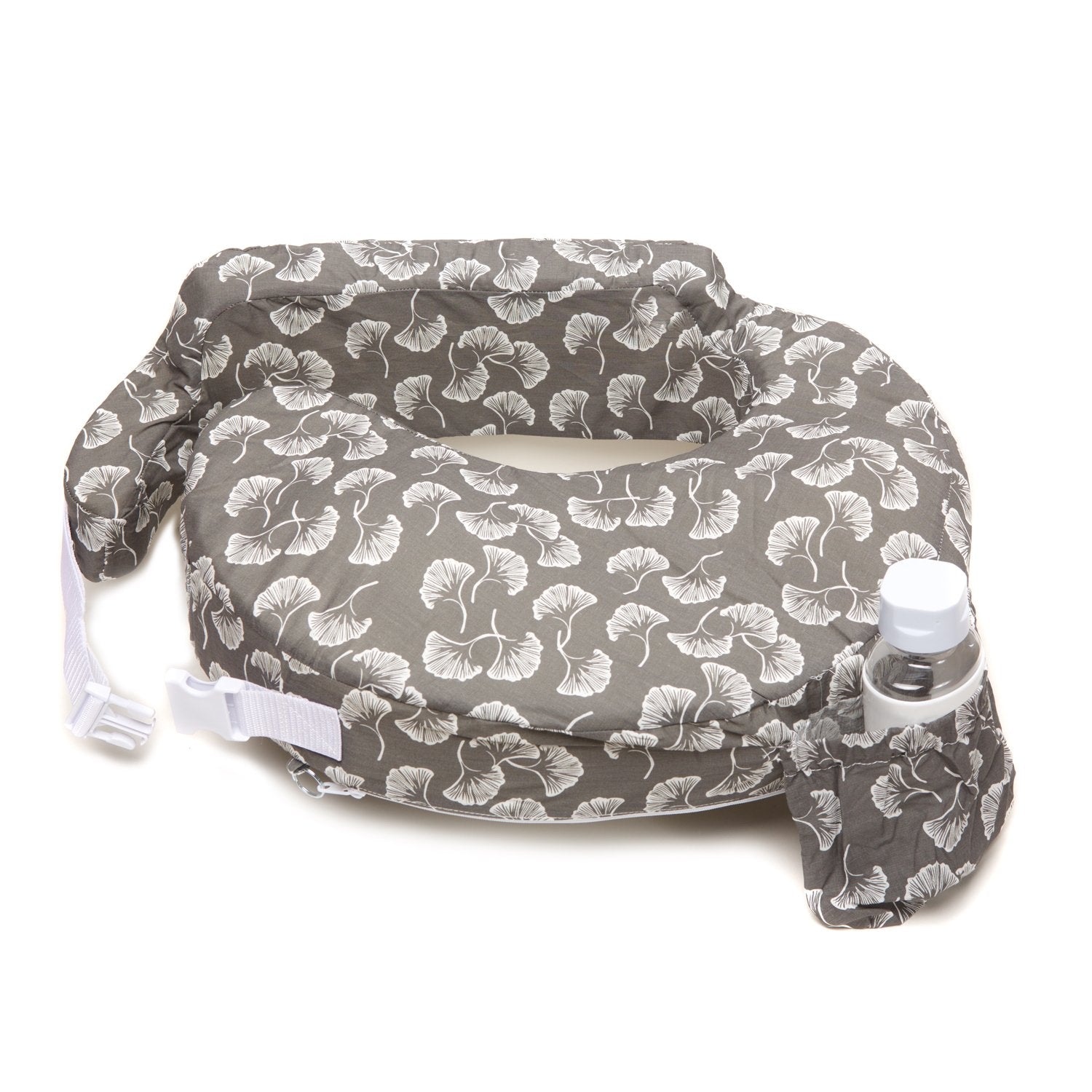 MY BREST FRIEND Nursing Pillow, Grey/White Flowing Fans