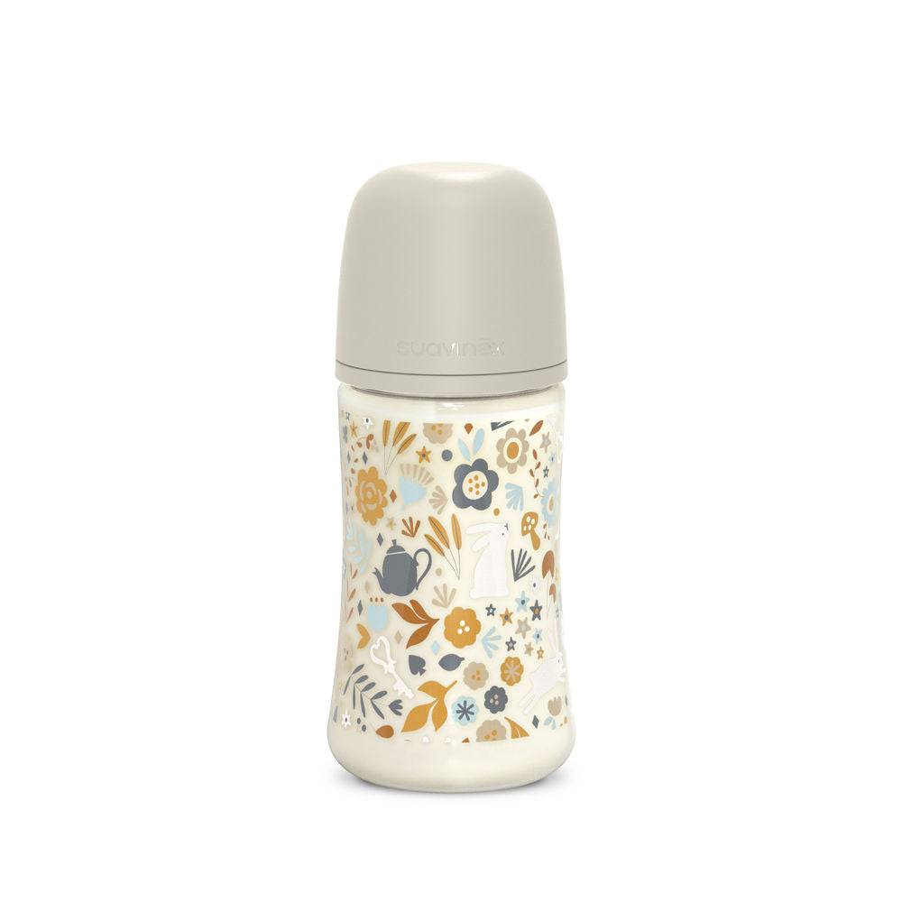 Suavinex Wonderland Baby Bottle SX Pro 270ml Medium Flow 3+ Months - Liberty Neutral