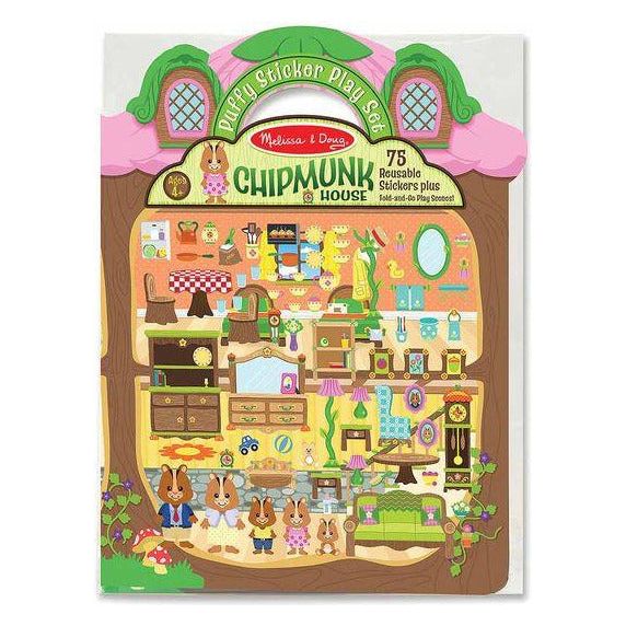Melissa Doug Puffy Stickers Play Set: Chipmunk House