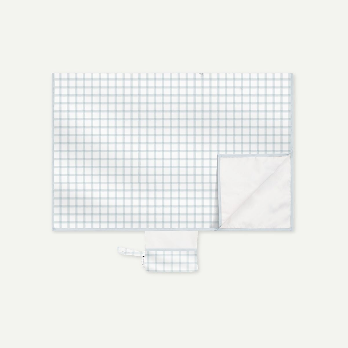 Elly Milley EasyPack Diaper Changing Mat - Gingham Serene Sky