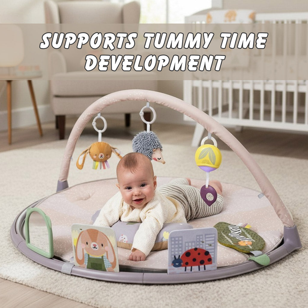 Taf Toys Tummy Time Activity Gym – Baby Sensory Play Mat & Development Gym | 0 months+