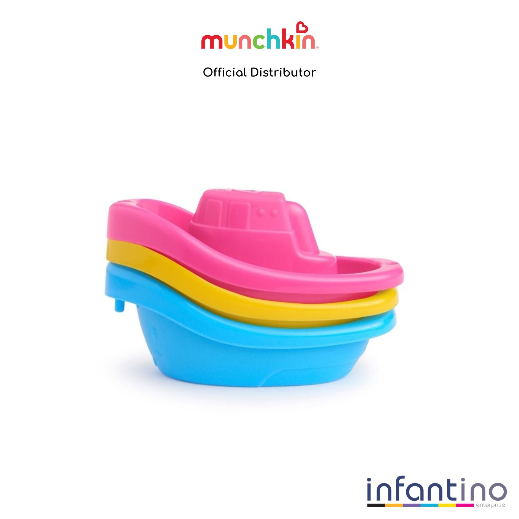 Munchkin Little Boat Trains - 3pk