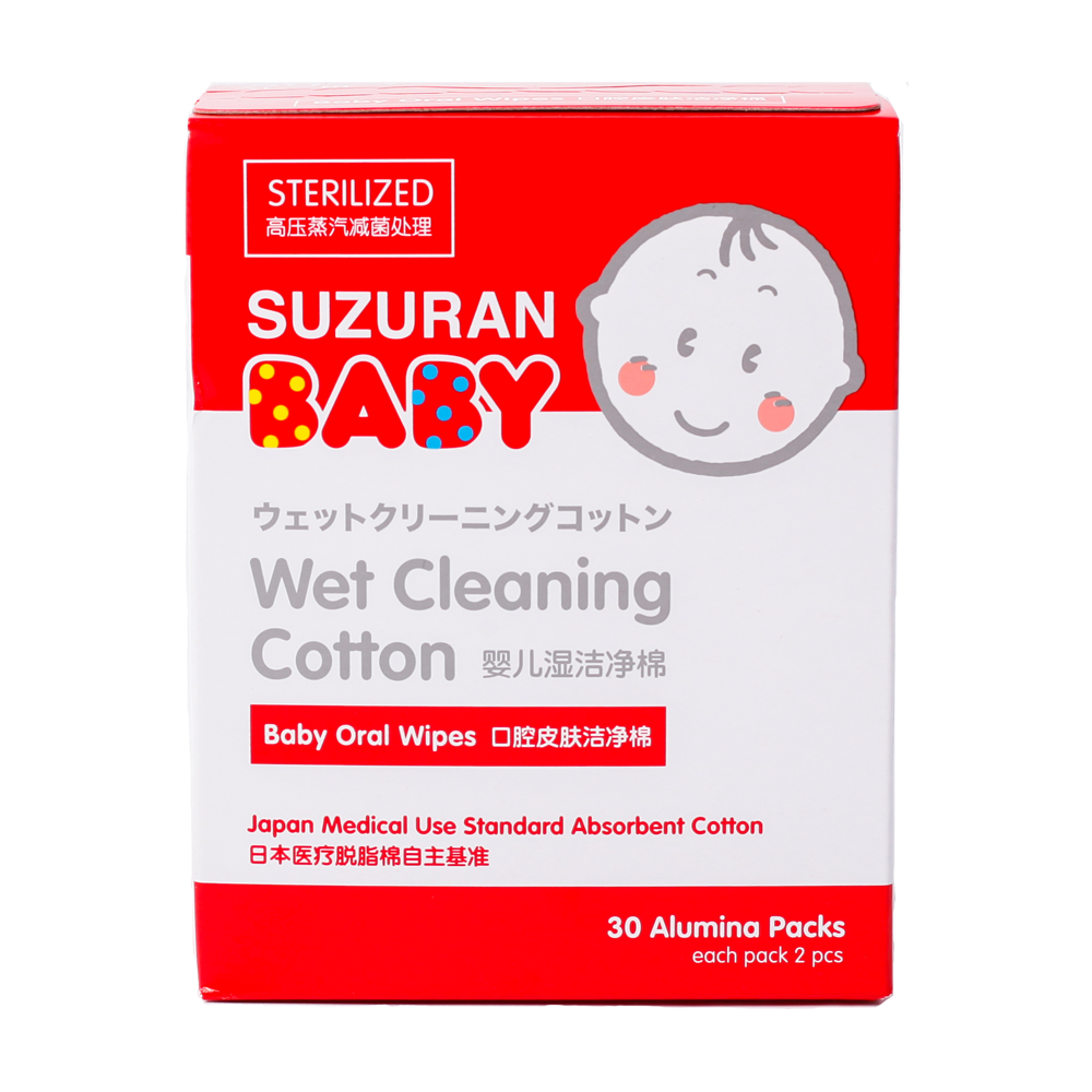 Suzuran Baby Wet Cleaning Cotton 30 pcs