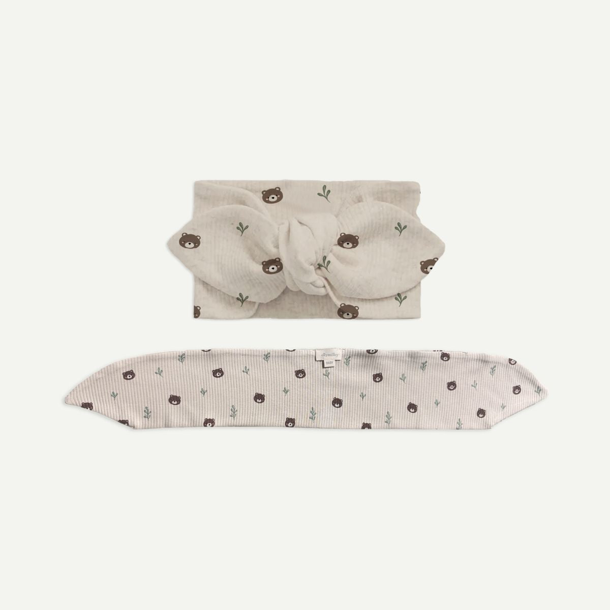 Elly Milley TENCEL™ Organic Cotton / Camélia Headband - Woodland Bear