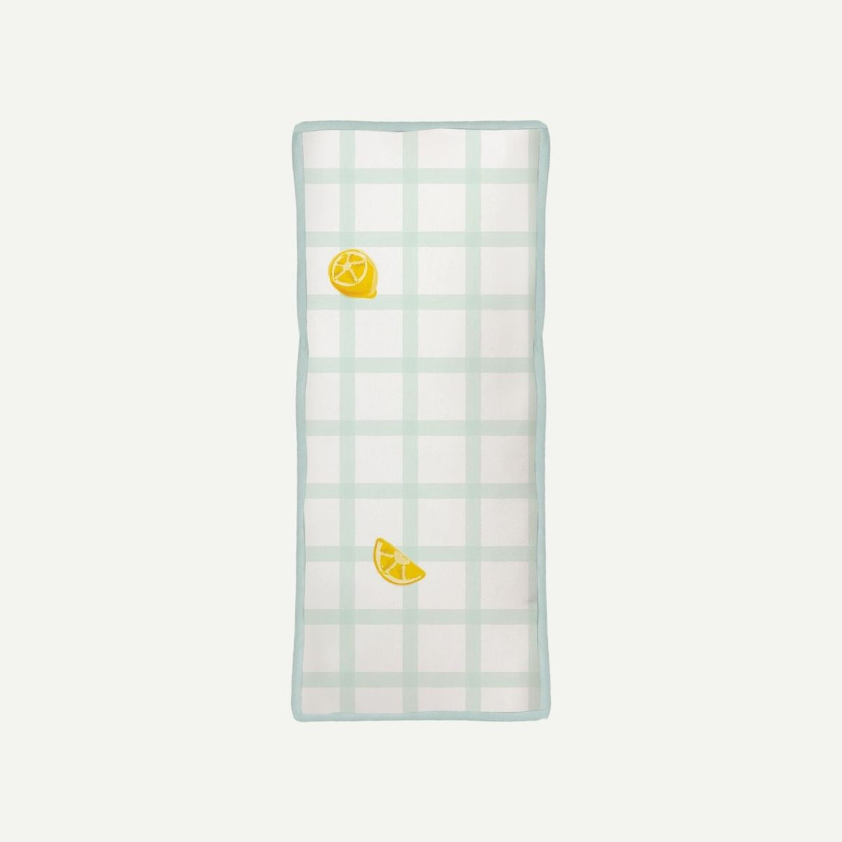 Elly Milley (PILLOW & CASE) Signature Air Bamboo™ Bedtime First Friend BFF Pillow - Gingham Green Lemon